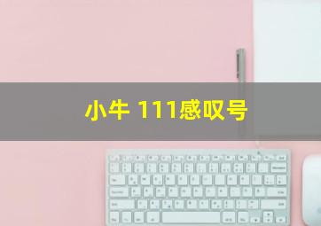 小牛 111感叹号